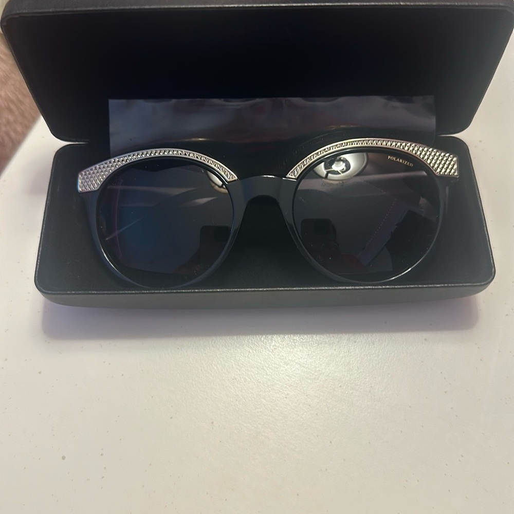 Versace Black and Gold Eyeglasses